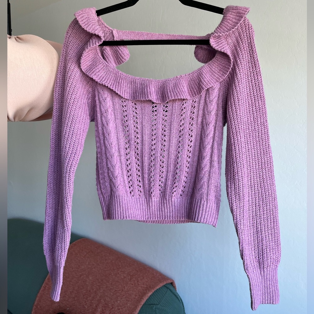 Cute Knitted light pink sweater